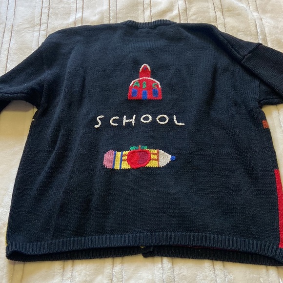 Vintage Lauren Hansen knit teacher cardigan sweater - Picture 9 of 10